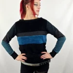 Sudadera Tao ZigZag Petrol de La Gata Maula, foto 3