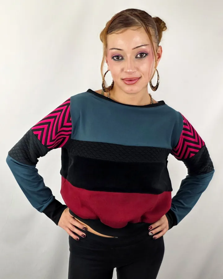 Sudadera Tao ZigZag Rojo de La Gata Maula