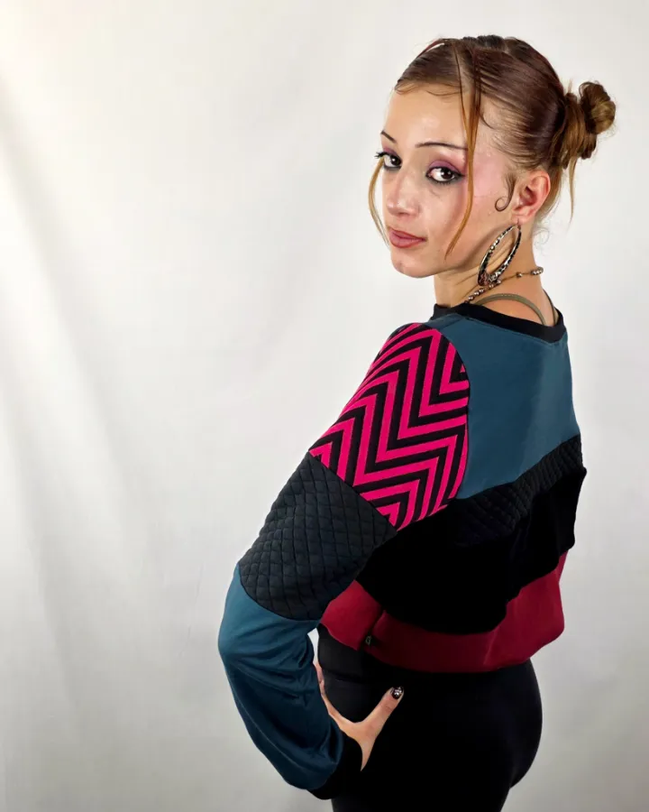 Sudadera Tao ZigZag Rojo de La Gata Maula, foto 2