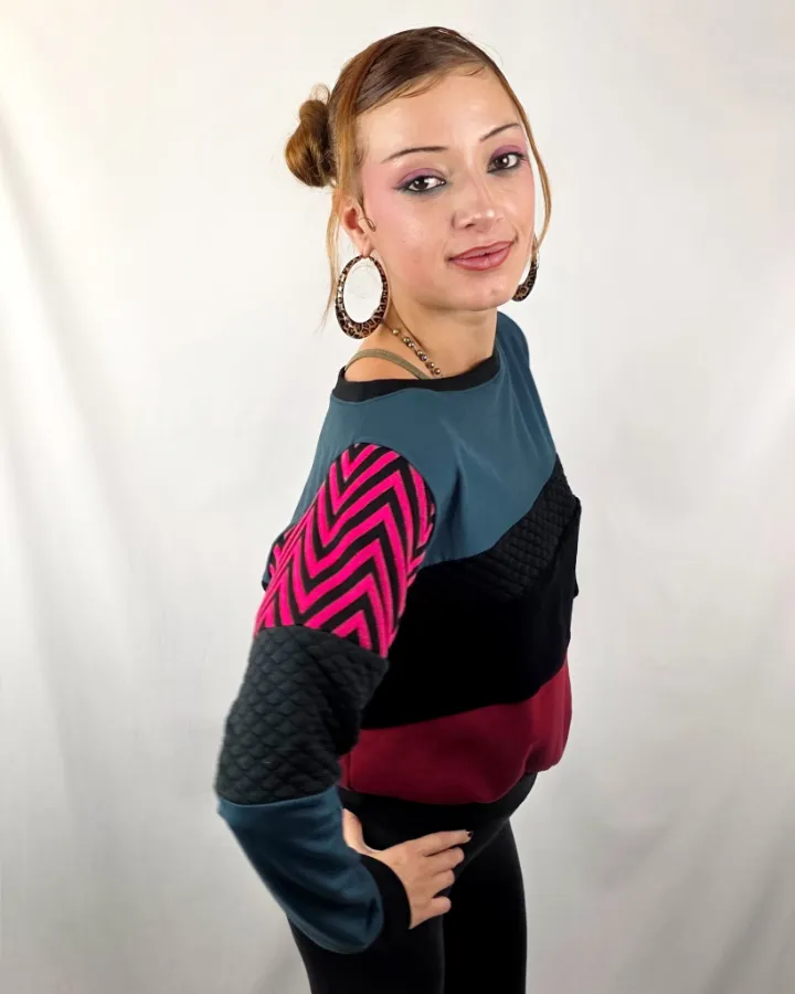 Sudadera Tao ZigZag Rojo de La Gata Maula, foto 3