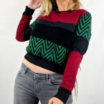 Sudadera Tao ZigZag Verde de La Gata Maula, foto 2