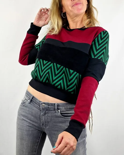 Sudadera Tao ZigZag Verde de La Gata Maula, foto 2