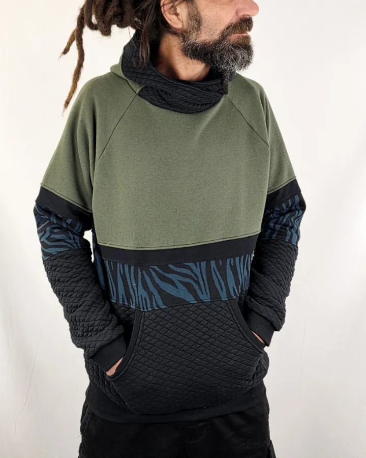 Sudadera Unix Khaky Zebra de La Gata Maula