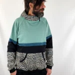 Sudadera Unix Turquesa Leop de La Gata Maula