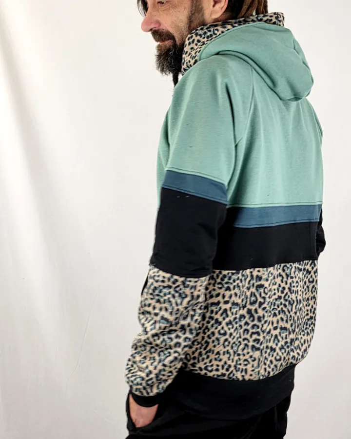 Sudadera Unix Turquesa Leop de La Gata Maula, foto 2