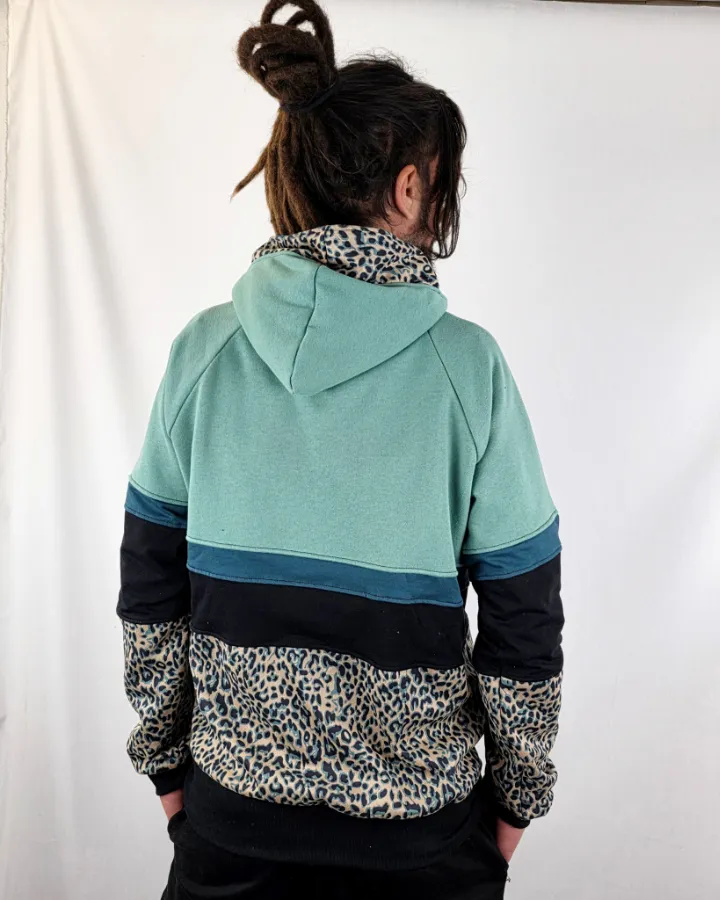 Sudadera Unix Turquesa Leop de La Gata Maula, foto 3