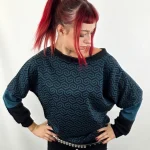 Sudadera Uwe Geo Petrol de La Gata Maula, foto 2