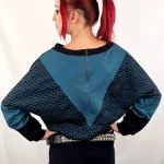 Sudadera Uwe Geo Petrol de La Gata Maula, foto 3