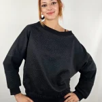 Sudadera Uwe Leop Black de La Gata Maula