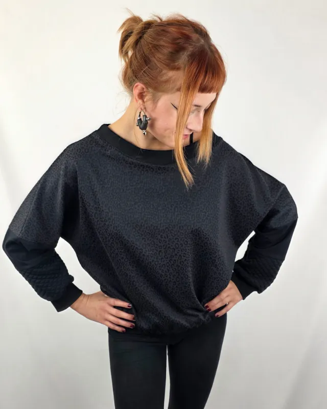 Sudadera Uwe Leop Black de La Gata Maula, foto 3