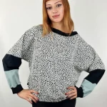 Sudadera Uwe Leop Nieve de La Gata Maula