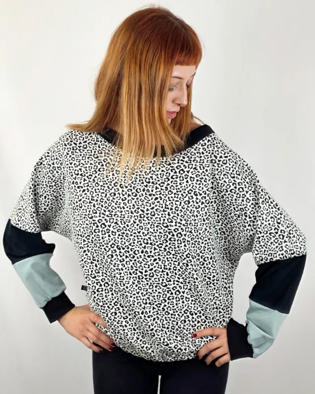 Sudadera Uwe Leop Nieve de La Gata Maula, foto 2