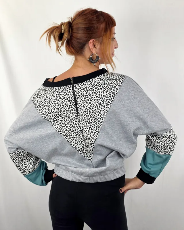 Sudadera Uwe Leop Perla de La Gata Maula