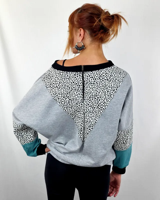 Sudadera Uwe Leop Perla de La Gata Maula, foto 3