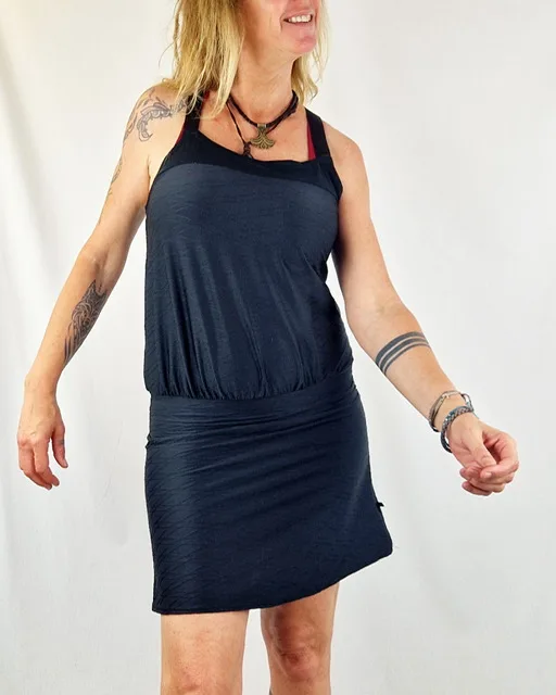 Vestido Guru Black Textura de La Gata Maula, foto 3