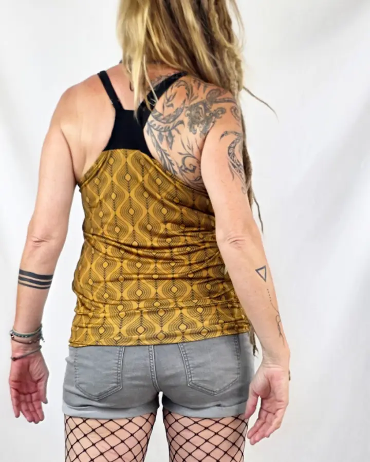 Vestido Guru Etnik Mustard de La Gata Maula