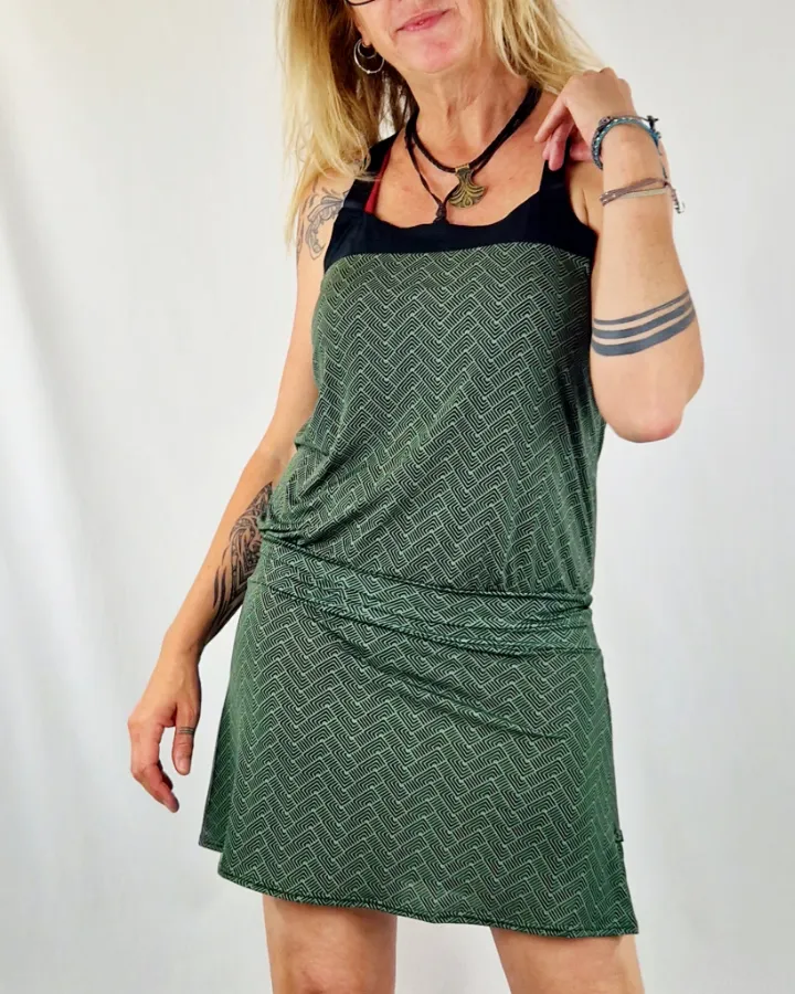 Vestido Guru Geo Verd de La Gata Maula