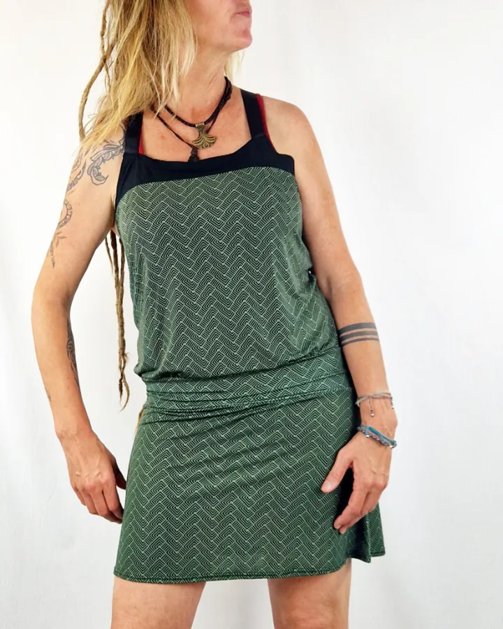 Vestido Guru Geo Verd de La Gata Maula, foto 2