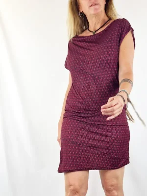 Vestido Mao Geo Rojo de La Gata Maula