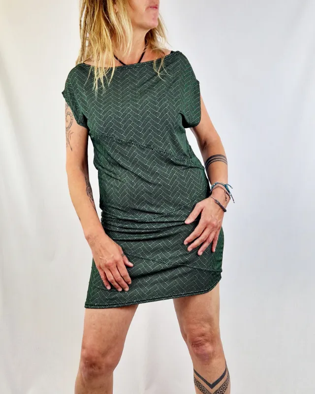 Vestido Mao Geo Verd de La Gata Maula