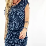 Vestido Mao Zebra Antracita de La Gata Maula, foto 2