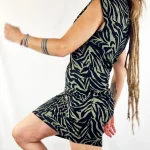 Vestido Mao Zebra Khaky de La Gata Maula, foto 3